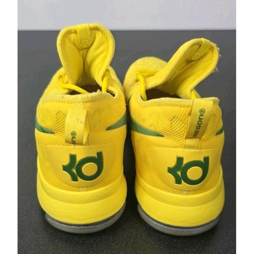 Oregon Ducks Nike KD 9 Basketball Shoes Men's‎ Yellow/Green 14 Sneakers - Picture 3 of 8